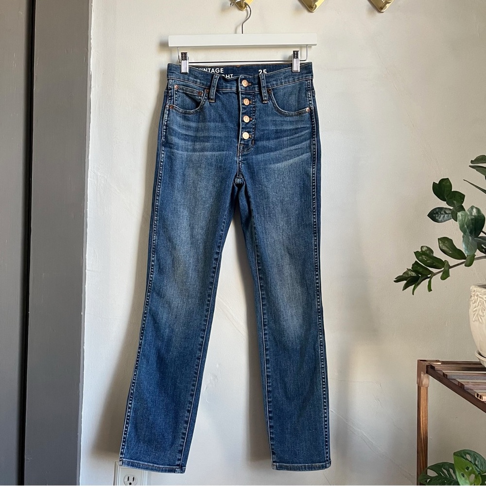 J Crew 10" Vintage Slim-Straight Jean in Cherry Street Wash